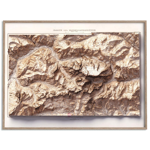 Marmolada (Italy), Topographic map - 1926, 2D printed shaded relief map with 3D effect of a 1926 topographic map of Marmolada. Shop our beautiful fine art printed maps on supreme Cotton paper. Vintage maps digitally restored and enhanced with a 3D effect. VizCart from Vizart