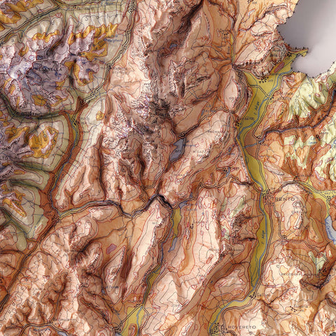 Trentino (Italy), Soil map - 1965, 2D printed shaded relief map with 3D effect of a 1965 soil map of Trentino (Italy). Shop our beautiful fine art printed maps on supreme Cotton paper. Vintage maps digitally restored and enhanced with a 3D effect. VizCart from Vizart
