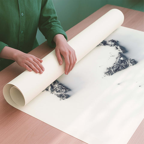 Italy white shaded relief elevation map printed on fine art paper rolled poster ready for shipping