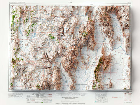 Vya (Nevada, USA), Topographic map - 1962, 2D printed shaded relief map with 3D effect of a 1962 topographic map of Vya (Nevada, USA). Shop our beautiful fine art printed maps on supreme Cotton paper. Vintage maps digitally restored and enhanced with a 3D effect. VizCart from Vizart