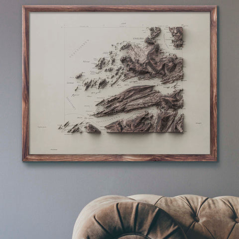 Steigen (Norway), Topographic map - 1902, 2D printed shaded relief map with 3D effect of a 1902 topographic map of Steigen (Norway). Shop our beautiful fine art printed maps on supreme Cotton paper. Vintage maps digitally restored and enhanced with a 3D effect. VizCart from Vizart