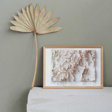 Vya (Nevada, USA), Topographic map - 1962, 2D printed shaded relief map with 3D effect of a 1962 topographic map of Vya (Nevada, USA). Shop our beautiful fine art printed maps on supreme Cotton paper. Vintage maps digitally restored and enhanced with a 3D effect. VizCart from Vizart