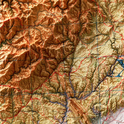 Castelo Branco (Portugal), Topographic map - 1944, 2D printed shaded relief map with 3D effect of a 1944 topographic map of Castelo Branco (Portugal). Shop our beautiful fine art printed maps on supreme Cotton paper. Vintage maps digitally restored and enhanced with a 3D effect. VizCart from Vizart