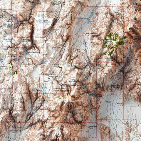 Vya (Nevada, USA), Topographic map - 1962, 2D printed shaded relief map with 3D effect of a 1962 topographic map of Vya (Nevada, USA). Shop our beautiful fine art printed maps on supreme Cotton paper. Vintage maps digitally restored and enhanced with a 3D effect. VizCart from Vizart