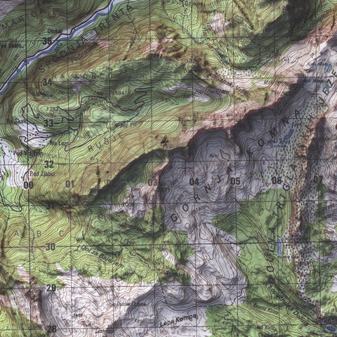 Valley of Soča, Bovec (Slovenia), Topographic map - 1987, 2D printed shaded relief map with 3D effect of a 1987 topographic map of Valley of Soča, Bovec (Slovenia). Shop our beautiful fine art printed maps on supreme Cotton paper. Vintage maps digitally restored and enhanced with a 3D effect. VizCart from Vizart