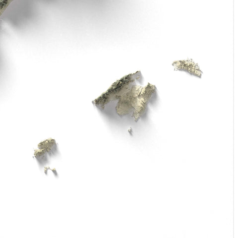 Spain, Elevation tint - Geo, 2D printed shaded relief map with 3D effect of Spain with geo hypsometric tint. Shop our beautiful fine art printed maps on supreme Cotton paper. Vintage maps digitally restored and enhanced with a 3D effect. VizCart from Vizart