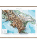 Basilicata (Italy), Topographic map - 1930, 2D printed shaded relief map with 3D effect of a 1930 topographic map of Basilicata (Italy). Shop our beautiful fine art printed maps on supreme Cotton paper. Vintage maps digitally restored and enhanced with a 3D effect. VizCart from Vizart