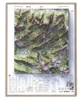 Valley of Soča, Bovec (Slovenia), Topographic map - 1987, 2D printed shaded relief map with 3D effect of a 1987 topographic map of Valley of Soča, Bovec (Slovenia). Shop our beautiful fine art printed maps on supreme Cotton paper. Vintage maps digitally restored and enhanced with a 3D effect. VizCart from Vizart
