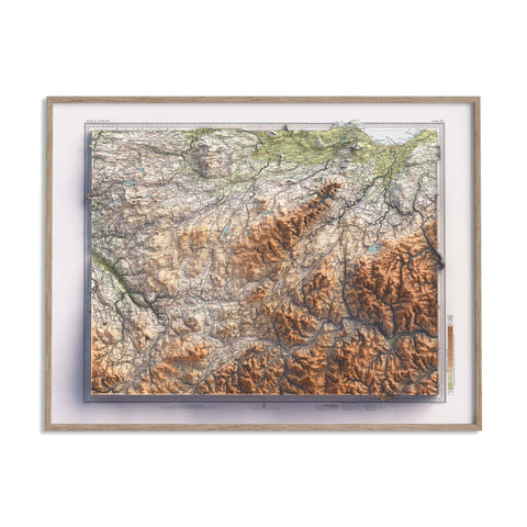 Edinburgh (Scotland, UK), Topographic map - 1912, 2D printed shaded relief map with 3D effect of a 1912 topographic map of Edinburgh (Scotland, UK). Shop our beautiful fine art printed maps on supreme Cotton paper. Vintage maps digitally restored and enhanced with a 3D effect., VizCart from Vizart