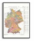 1995 Germany restored vintage soil map reprinted on fine art paper. VizCart from VizArt.
