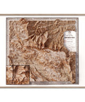 Gran Sasso d'Italia (Abruzzo, Italy), Topographic map - 1887, 2D printed shaded relief map with 3D effect of a 1887 topographic map of Gran Sasso d'Italia (Abruzzo, Italy). Shop our beautiful fine art printed maps on supreme Cotton paper. Vintage maps digitally restored and enhanced with a 3D effect. VizCart from Vizart