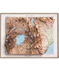 Kenya Uganda, Topographic map - 1956, 2D printed shaded relief map with 3D effect of a 1956 topographic map of Kenya and Uganda. Shop our beautiful fine art printed maps on supreme Cotton paper. Vintage maps digitally restored and enhanced with a 3D effect., VizCart from Vizart
