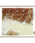 Lombardy (Italy), Topographic map - 1935, 2D printed shaded relief map with 3D effect of a 1935 topographic map of Lombardy (Italy). Shop our beautiful fine art printed maps on supreme Cotton paper. Vintage maps digitally restored and enhanced with a 3D effect. VizCart from Vizart