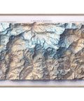 Matterhorn and Mt Rosa (Italy), Topographic map - 1928, 2D printed shaded relief map with 3D effect of a 1928 topographic map of Matterhorn and Mount Rosa. Shop our beautiful fine art printed maps on supreme Cotton paper. Vintage maps digitally restored and enhanced with a 3D effect. VizCart from Vizart