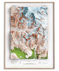 Mt Blackburn (Alaska, USA), Topographic map - 1966, 2D printed shaded relief map with 3D effect of a 1966 topographic map of Mt Blackburn (Alaska, USA). Shop our beautiful fine art printed maps on supreme Cotton paper. Vintage maps digitally restored and enhanced with a 3D effect. VizCart from Vizart