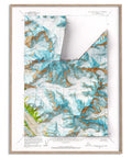 Mt Fairweather (Alaska, USA), Topographic map - 1966, 2D printed shaded relief map with 3D effect of a 1966 topographic map of Mt Fairweather (Alaska, USA). Shop our beautiful fine art printed maps on supreme Cotton paper. Vintage maps digitally restored and enhanced with a 3D effect. VizCart from Vizart