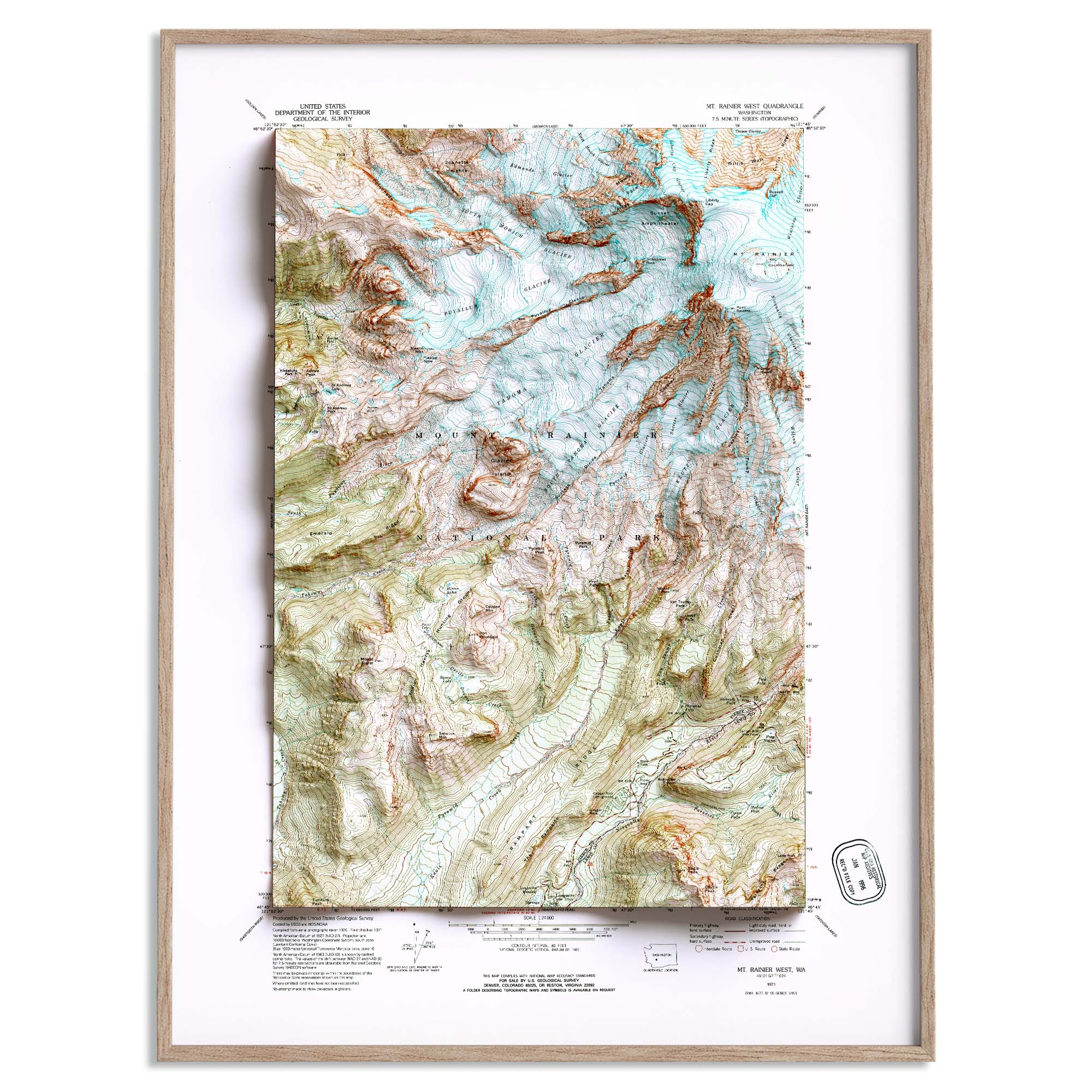 Mount Rainier West, WA (2011, 24000-Scale) Map by United States