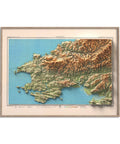 Pembroke (Wales, UK), Topographic map - 1942, 2D printed shaded relief map with 3D effect of a 1942 topographic map of Pembroke (Wales, UK). Shop our beautiful fine art printed maps on supreme Cotton paper. Vintage maps digitally restored and enhanced with a 3D effect., VizCart from Vizart