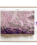 Toulouse (France), Topographic map - 1943, 2D printed shaded relief map with 3D effect of a 1943 topographic map of Toulouse (France). Shop our beautiful fine art printed maps on supreme Cotton paper. Vintage maps digitally restored and enhanced with a 3D effect., VizCart from Vizart