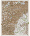 1930 Aosta and Turin (Italy) restored vintage topographic map reprinted on fine art paper. VizCart from VizArt.