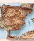 Iberian Peninsula, Topographic map - 1956, 2D printed shaded relief map with 3D effect of a 1956 topographic map of Iberian Peninsula. Shop our beautiful fine art printed maps on supreme Cotton paper. Vintage maps digitally restored and enhanced with a 3D effect. VizCart from Vizart