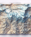 Matterhorn and Mt Rosa (Italy), Topographic map - 1928, 2D printed shaded relief map with 3D effect of a 1928 topographic map of Matterhorn and Mount Rosa. Shop our beautiful fine art printed maps on supreme Cotton paper. Vintage maps digitally restored and enhanced with a 3D effect. VizCart from Vizart