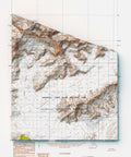 Mt Saint Elias (Alaska, USA), Topographic map - 1985, 2D printed shaded relief map with 3D effect of a 1985 topographic map of Mt Saint Elias (Alaska, USA). Shop our beautiful fine art printed maps on supreme Cotton paper. Vintage maps digitally restored and enhanced with a 3D effect. VizCart from Vizart