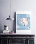 1986 Antarctica restored vintage topographic map reprinted on fine art paper. VizCart from VizArt.