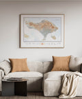 1935 Bali (Indonesia) restored vintage topographic map reprinted on fine art paper. VizCart from VizArt.