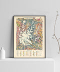 1939 Grossglockner (Austria) restored vintage geological map reprinted on fine art paper. VizCart from VizArt.