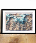 Mt Cervino and Mt Rosa (Italy), Topographic map - 1928, 2D printed shaded relief map with 3D effect of a 1928 topographic map of Mount Cervino and Mount Rosa. Shop our beautiful fine art printed maps on supreme Cotton paper. Vintage maps digitally restored and enhanced with a 3D effect., VizCart from Vizart