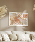 1948 Vienna (Austria) restored vintage city map reprinted on fine art paper. VizCart from VizArt.