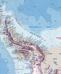 1986 Antarctica restored vintage topographic map reprinted on fine art paper. VizCart from VizArt.