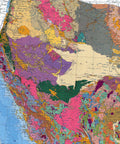 1963 Arabian Peninsula restored vintage geological map reprinted on fine art paper. VizCart from VizArt.