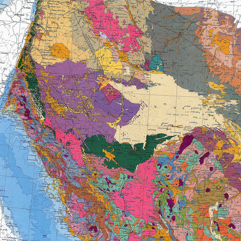 1963 Arabian Peninsula restored vintage geological map reprinted on fine art paper. VizCart from VizArt.