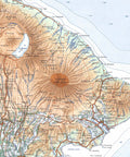 1935 Bali (Indonesia) restored vintage topographic map reprinted on fine art paper. VizCart from VizArt.