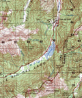 1987 Valley of Soča (Slovenia) restored vintage topographic map reprinted on fine art paper. VizCart from VizArt.