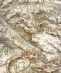 1904 Dolomites (Italy) restored vintage topographic map reprinted on fine art paper. VizCart from VizArt.