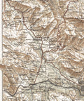 1887 Gran Sasso d'Italia (Italy) restored vintage topographic map reprinted on fine art paper. VizCart from VizArt.