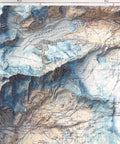 Matterhorn and Mt Rosa (Italy), Topographic map - 1928, 2D printed shaded relief map with 3D effect of a 1928 topographic map of Matterhorn and Mount Rosa. Shop our beautiful fine art printed maps on supreme Cotton paper. Vintage maps digitally restored and enhanced with a 3D effect. VizCart from Vizart