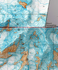 Mt Fairweather (Alaska, USA), Topographic map - 1966, 2D printed shaded relief map with 3D effect of a 1966 topographic map of Mt Fairweather (Alaska, USA). Shop our beautiful fine art printed maps on supreme Cotton paper. Vintage maps digitally restored and enhanced with a 3D effect. VizCart from Vizart