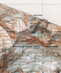 Mt Saint Elias (Alaska, USA), Topographic map - 1985, 2D printed shaded relief map with 3D effect of a 1985 topographic map of Mt Saint Elias (Alaska, USA). Shop our beautiful fine art printed maps on supreme Cotton paper. Vintage maps digitally restored and enhanced with a 3D effect. VizCart from Vizart