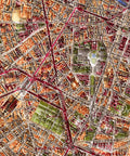 Paris (France), 1916 city shaded relief map with 3D effect created by VizArt. Enjoy free shipping on VizCart.
