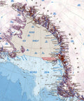 1986 Antarctica restored vintage topographic map reprinted on fine art paper. VizCart from VizArt.