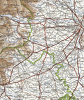 1930 Aosta and Turin (Italy) restored vintage topographic map reprinted on fine art paper. VizCart from VizArt.