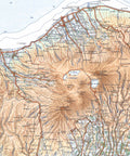 1935 Bali (Indonesia) restored vintage topographic map reprinted on fine art paper. VizCart from VizArt.