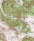 1987 Valley of Soča (Slovenia) restored vintage topographic map reprinted on fine art paper. VizCart from VizArt.