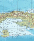 1967 Cuba restored vintage topographic map reprinted on fine art paper. VizCart from VizArt.