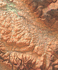 English Lakes (England, UK), Topographic map - 1941, 2D printed shaded relief map with 3D effect of a 1941 topographic map of English Lakes (UK). Shop our beautiful fine art printed maps on supreme Cotton paper. Vintage maps digitally restored and enhanced with a 3D effect., VizCart from Vizart