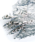 Ireland shaded relief elevation tint map (WHITE) print with 3D effect fine art wall decor. VizCart from Vizart.